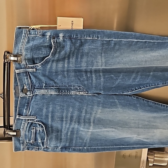 💕MOTHER💕 The Insider Crop Step Fray Jeans ~ Wish On a Star 34 NWT - Picture 11 of 16